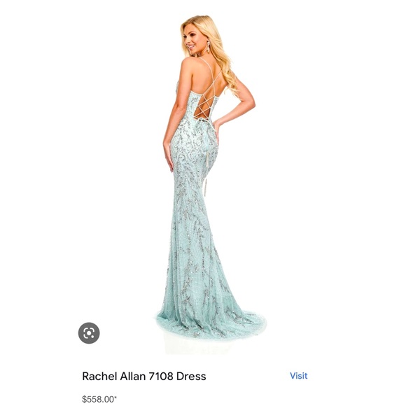 Rachel Allan Prom dress - Ice blue size 2 - Picture 1 of 8